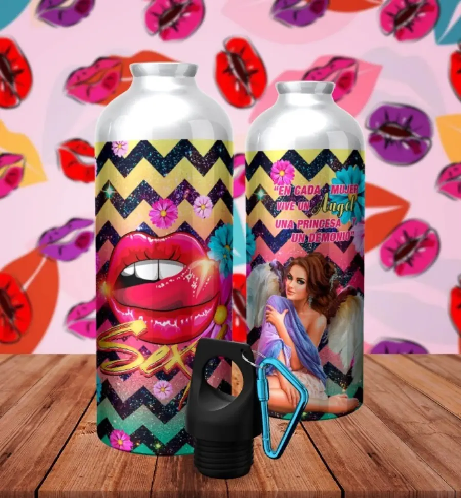 Botella térmica · Lips Rosa Diamond