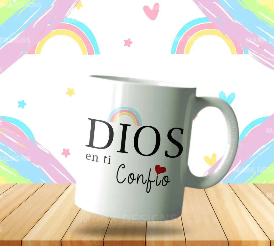 Mug cerámico · Dios Cuídame