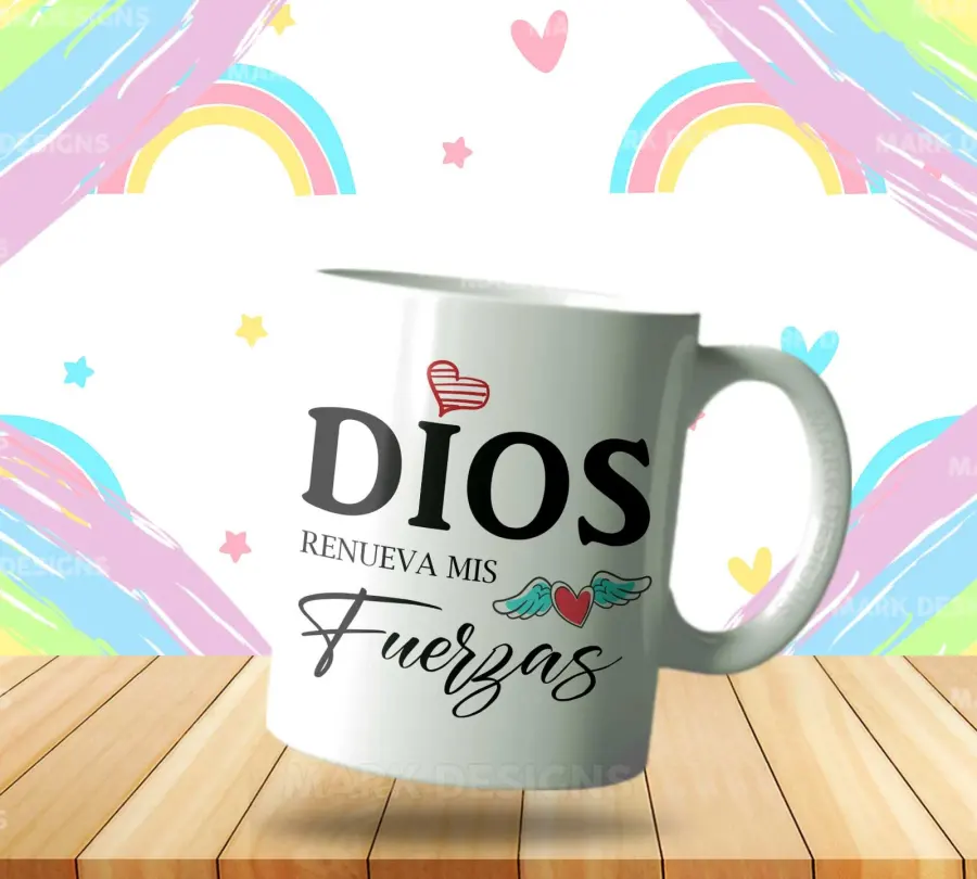 Mug cerámico · Dios es mi Fortaleza